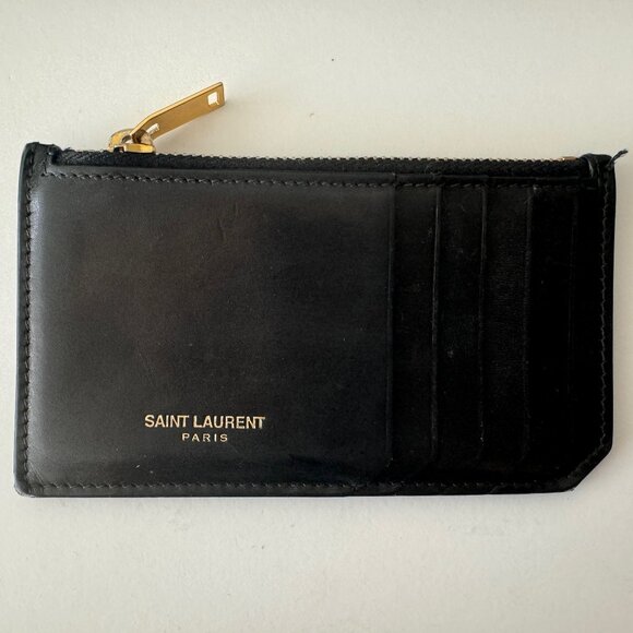 Saint Laurent Fragments Zipped Card Case